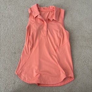 Size 4 lululemon coral golf polo